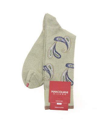 Marcoliani Pima Cotton Agra Paisley Sage 1 7853