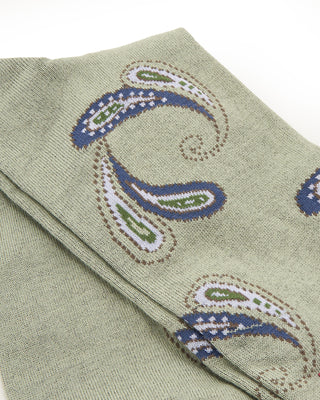Marcoliani Pima Cotton Agra Paisley Sage 2 7851