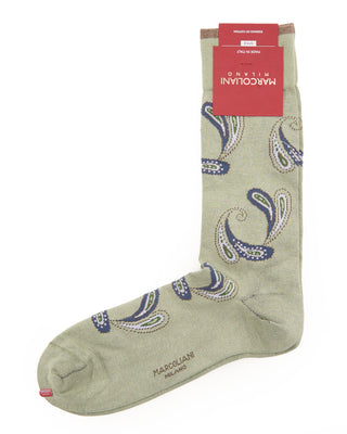 Marcoliani Pima Cotton Agra Paisley Sage 7852
