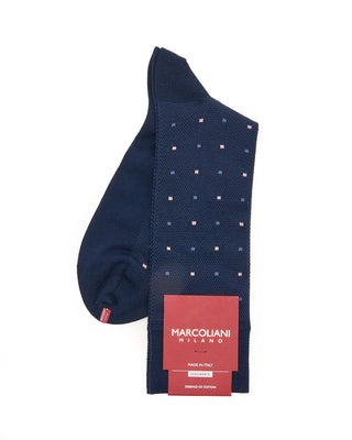 Marcoliani Pima Cotton Contemporary Dots Indigo Blue 1 7804