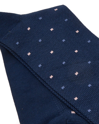 Marcoliani Pima Cotton Contemporary Dots Indigo Blue 3 7848