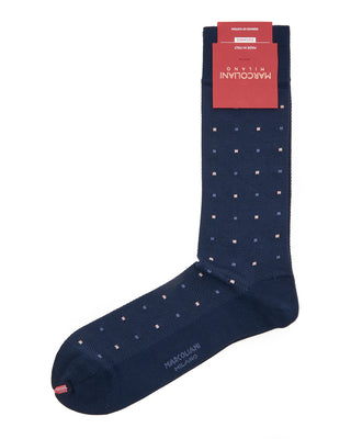 Marcoliani Pima Cotton Contemporary Dots Indigo Blue 5 7849