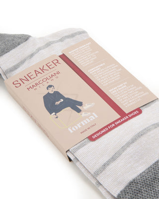 Marcoliani Pima Cotton Classic Stripe Ice Grey 1 7795
