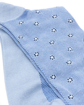 Marcoliani Pima Cotton Tiny Flower Azure Blue 2 7880