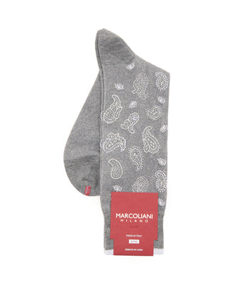 Marcoliani Linen  Cotton Paisley Grey 1 7884