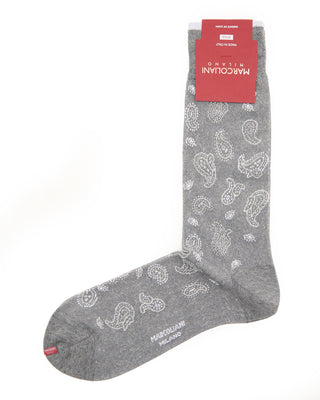 Marcoliani Linen  Cotton Paisley Grey 7885
