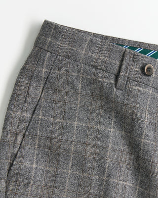 Sharkskin Glencheck Wool Trousers