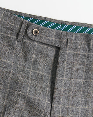 Sharkskin Glencheck Wool Trousers