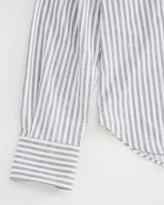 Orian Active Stretch Striped Shirt Grey 1 1