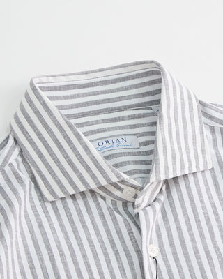Orian Active Stretch Striped Shirt Grey 1 2
