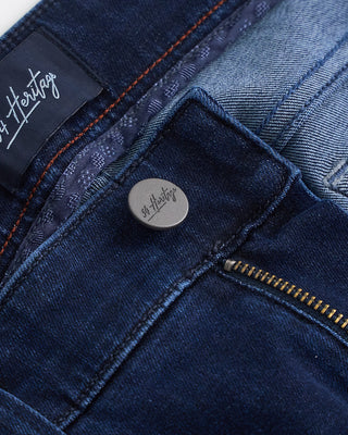34 Heritage Dark Midnight Brushed Urban Cool Fit Slim Stretch Jeans Navy  7