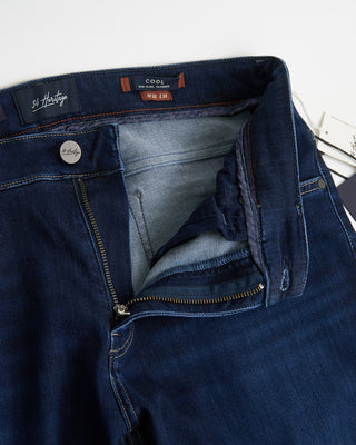 34 Heritage Cool Dark Brushed Refined Jeans Indigo 0 4