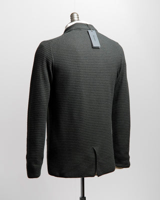 Ferrante Crocheted Midweight Sweater Jacket Green 