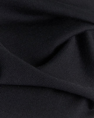 Ferrante Black 12 Gauge Quarter Zip Wool Sweater Black 100