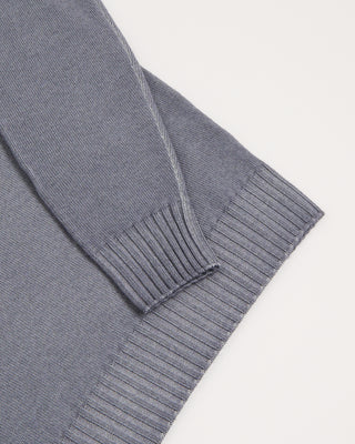 Ferrante Grey 7 Gauge Frosted Garment Dyed Wool Crewneck Grey 1 2964
