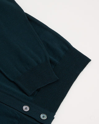 Ferrante Emerald Extrafine Merino Wool 12 Gauge Button Cardigan Emerald 1 2951