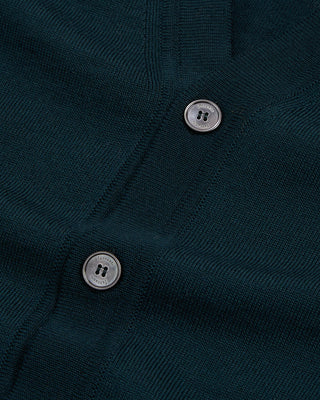 Ferrante Emerald Extrafine Merino Wool 12 Gauge Button Cardigan Emerald 2 2950