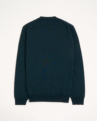 Ferrante Emerald Extrafine Merino Wool 12 Gauge Button Cardigan Emerald 9 3037
