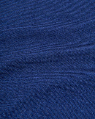 Ferrante Blue 12 Gauge Quarter Zip Frosted Garment Dyed Wool Sweater Blue 3 3147