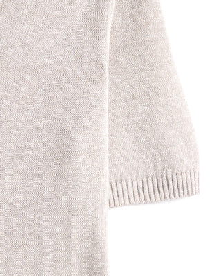 Ferrante Cotton  Linen Breezy Polo Off White 6 8581