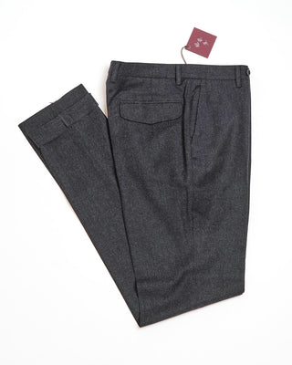 Echizenya Natural Stretch Smart Flannel Dress Pants Charcoal  6