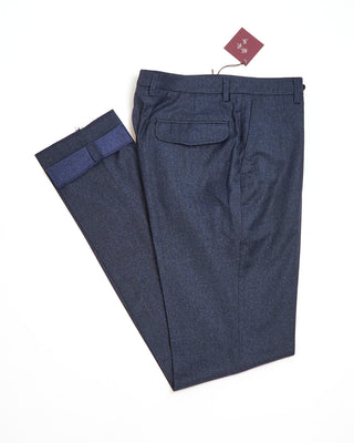 Echizenya Natural Stretch Smart Flannel Dress Pants Indigo  7
