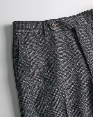 Echizenya Cool Dots Printed Glen Check Ultralight Tech Trousers Black  White 474
