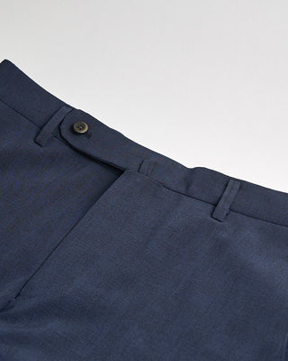 Echizenya Shark Skin Glencheck Stretch Tech Trousers Navy 869