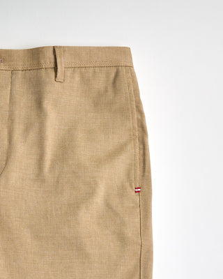 Echizenya Chambray Oxford Stretch Linen Tech Trousers Sand 865