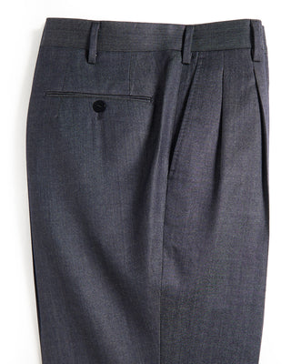 Echizenya Super 140s Wool Denim Effect Trousers Denim 8 10643
