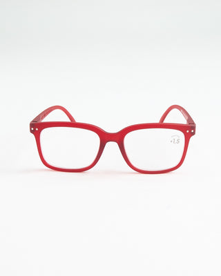 Izipizi Red Rectangle Reading Glasses Red 