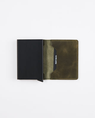 Secrid Slimwallet Vintage Olive Black Olive  3