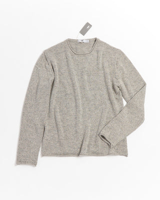 Inis Meáin Alpaca Silk Rolled Edge Tunic Sweater Grey 0 5