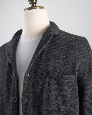 Inis Meain Classic Pub Jacket Charcoal  5