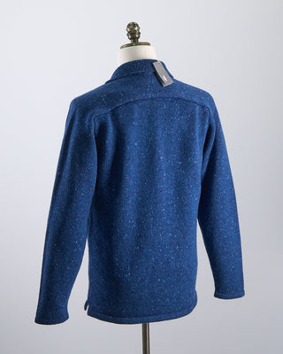Inis Meain Donegal Wool Cashmere Carpenters Jacket Blue  2