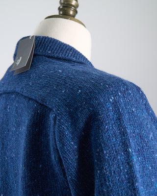 Inis Meain Donegal Wool Cashmere Carpenters Jacket Blue  4