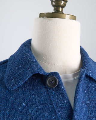 Inis Meain Donegal Wool Cashmere Carpenters Jacket Blue  7