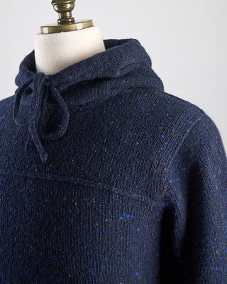 Inis Meain Donegal Wool Cashmere Life Vest Hoodie Navy 0 3