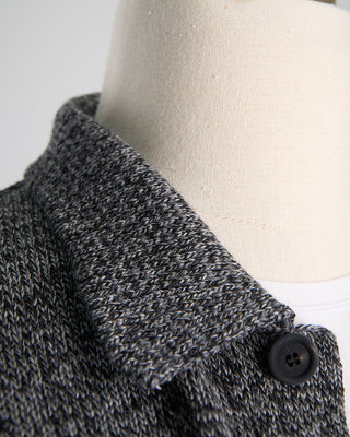 Inis Meain Classic Knit Shirt Jacket Salt  Pepper  4