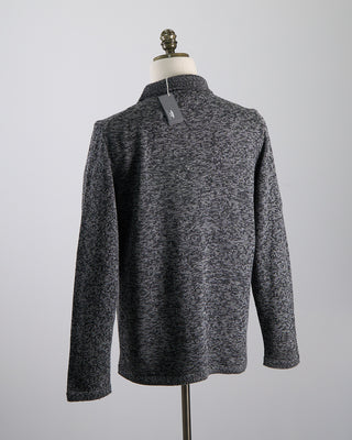 Inis Meain Classic Knit Shirt Jacket Salt  Pepper  9