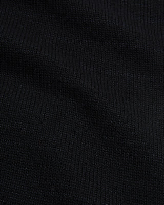 Inis Meain Wool Linen Notch Lapel Pub Jacket Sweater Black 3