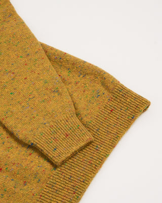 Inis Meain Wool Cashmere Classic Light Weight Flat Stitch Crewneck Sweater Yellow 1 2933