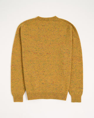 Inis Meain Wool Cashmere Classic Light Weight Flat Stitch Crewneck Sweater Yellow 5 3026