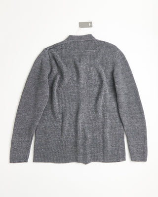 Inis Meain Linen Wallbuilder Jacket Sweater Heather Grey  5