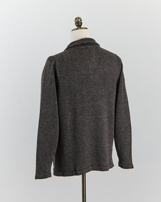 Inis Meain Signature 100% Washed Linen Charcoal Marl Shirt Jacket Charcoal 0 7