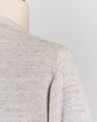 Inis Meain 100% Washed Linen Stretch Crewneck Grey 0 5
