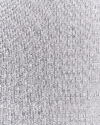 Inis Meain Cashmere  Linen Blend Half Basket Classic Crewneck Sweater Heather Grey 0 3