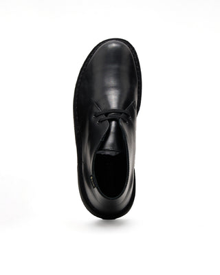 Clarks Black Gore Tex Leather Desert Boot Black 3718