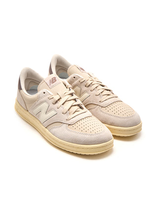 New Balance Bisque  Linen T500 Court Sneakers Tan 6 3851