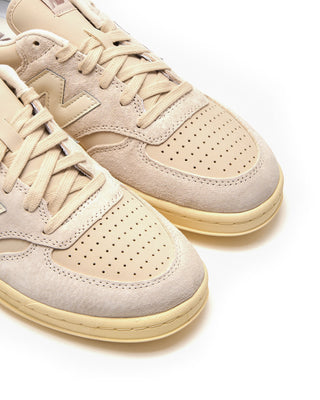 New Balance Bisque  Linen T500 Court Sneakers Tan 7 3852